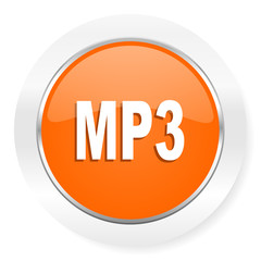 mp3 orange computer icon