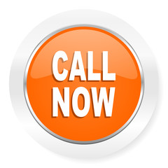 call now orange computer icon