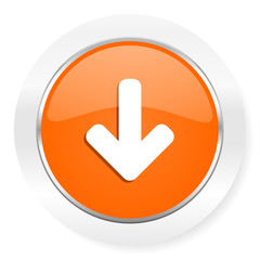 download arrow orange computer icon