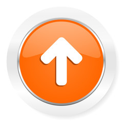 up arrow orange computer icon