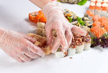 table with seafood