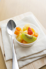 pudding fruit salad