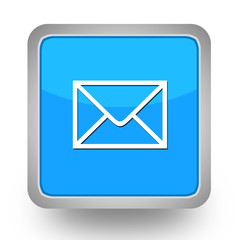 BOUTONS CARRES COLLECTION BLEUE