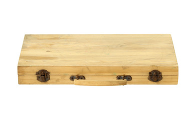 Vintage document case isolated on white background