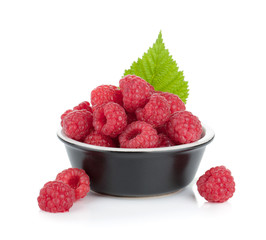 Ripe raspberry small bowl