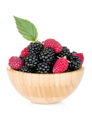 Blackberry and raspberry