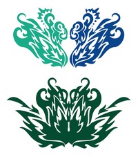 Ornate flower design