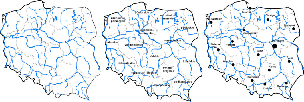 Mapa Polski