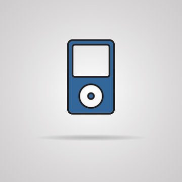 Portable media player vector icon