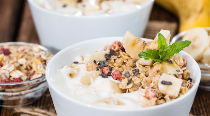 Fresh made Banana Yogurt