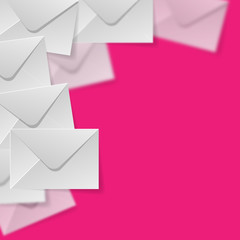 Enveloppe Ecke Hintergrund pink
