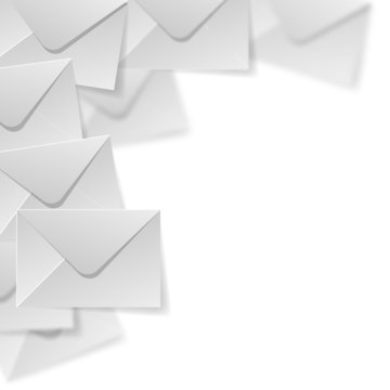 Enveloppe Ecke Hintergrund wei&szlig;