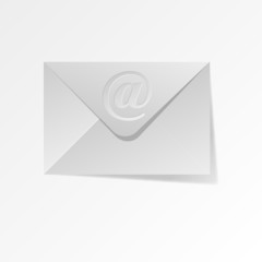 Enveloppe E-Mail Symbol Hintergrund weiß