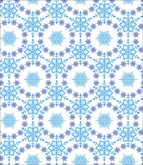 Pattern with snowflakes