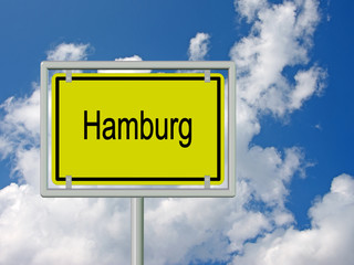 Hamburg - Ortsschild