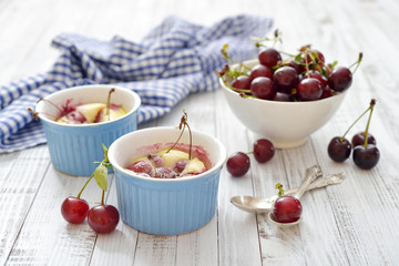 Clafoutis with cherries