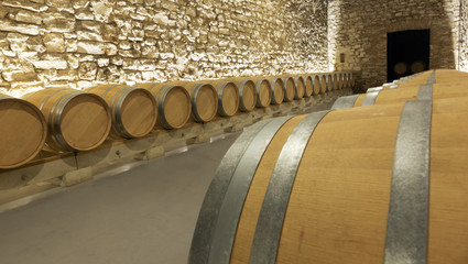 many wooden barrels © JackF