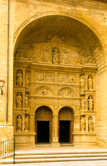 Main gate of the Church of St. Thomas in  Haro