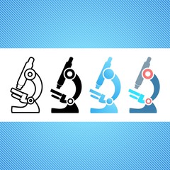 Microscope icons