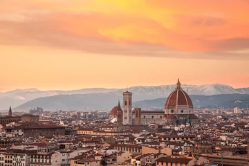 Fotobehang Uitzicht op Florence, Italië © Cristal Oscuro