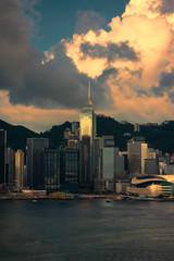 Obraz premium 香港ビクトリア湾の風景