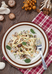 Wild Mushrooms Pasta