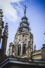 Fototapeta na wymiar Cathedral facace, Tourism, Toledo, most famous city in spain