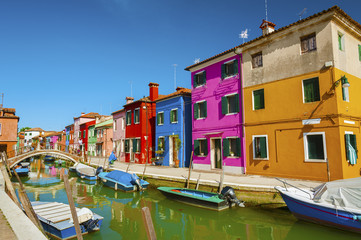 Naklejka na ściany i meble Burano island, Venice, Italy.