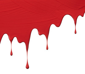 red paint drips