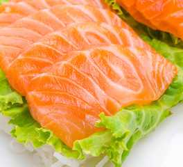Salmon sashimi