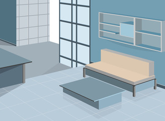 Blue living room scene,interior background