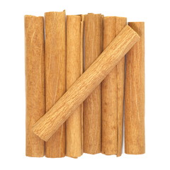 cinnamon sticks isolated on a white
