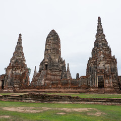 Fototapeta na wymiar Wat Chaiwattanaram, ancient temple in Ayutthaya