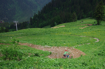 vtt de descente - piste de saint pierre de chartreuse