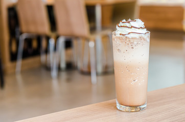 Mocha coffee frappe