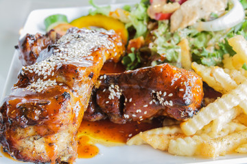 Pork loin steak