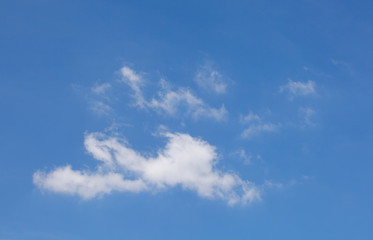 Natural background of blue sky and cloud