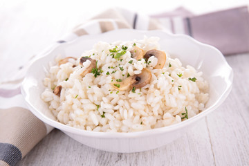 mushroom risotto