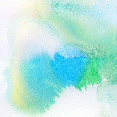 Abstract colorful watercolor painted background