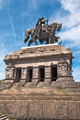 Seitenansicht Kaiserstatue, Deutsches Eck, Koblenz am Rhein