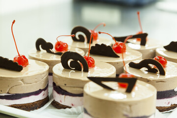 Fruit cookie in the cafeteria