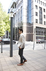Young businessman in financial district