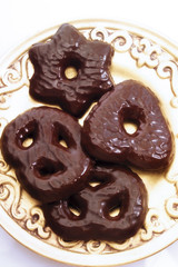 Lebkuchen mit Schokoladenglasur