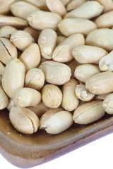 Close - up healthy food processed peanuts