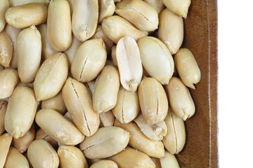 Close - up healthy food processed peanuts