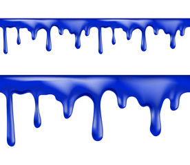 brightly colored blue paint drips seamless patterns