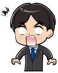 スーツを着た男性