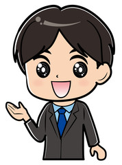 スーツを着た男性