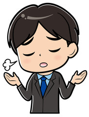 スーツを着た男性