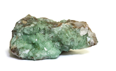 Smithsonite and rare Tsumcorite (brown), Namibia. 5.0cm across